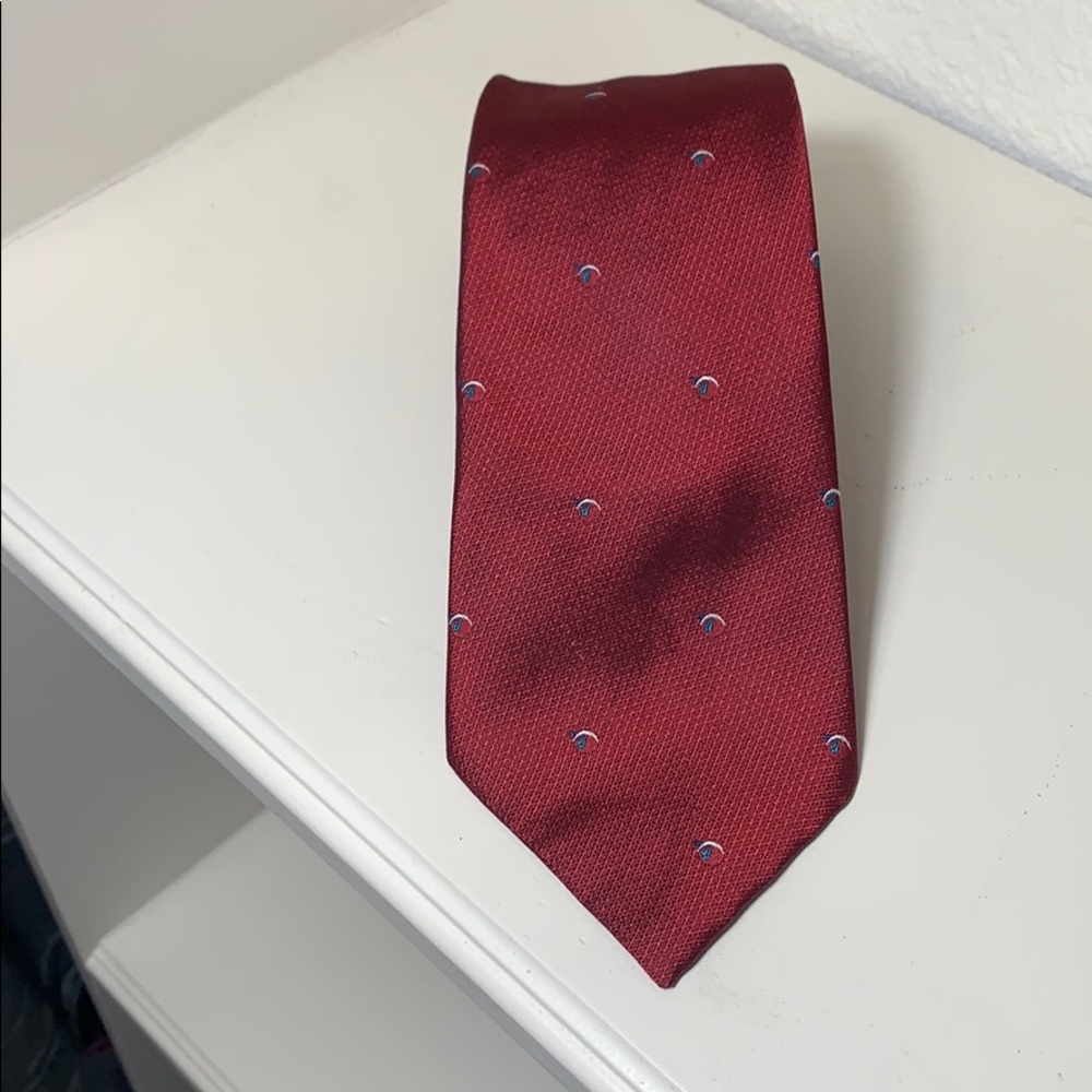 Dior men’s tie maroon silk